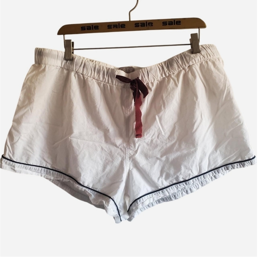 Jcrew End On End Cotton Pajama Shorts Size XL Loungewear sleepwear comfy